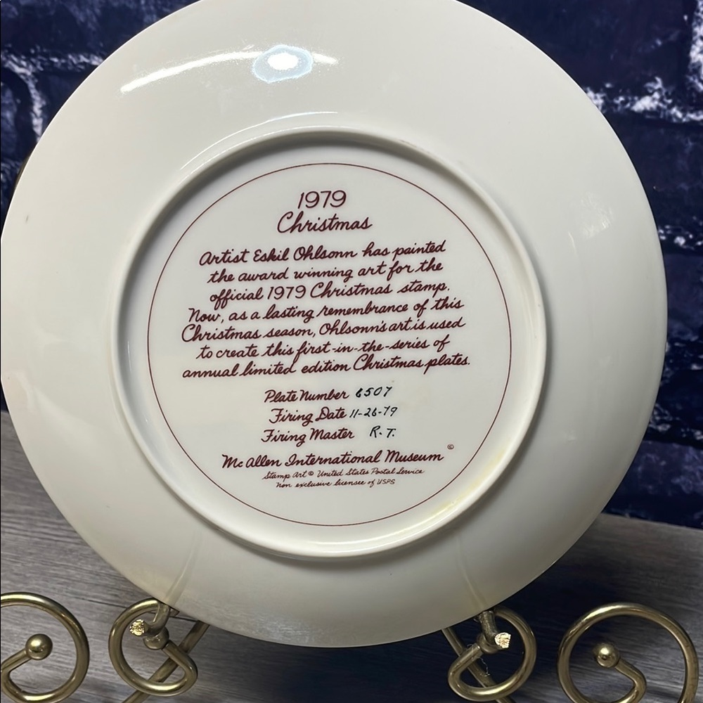 USPS Stamp Decorative Plate - Picture 2 of 2
